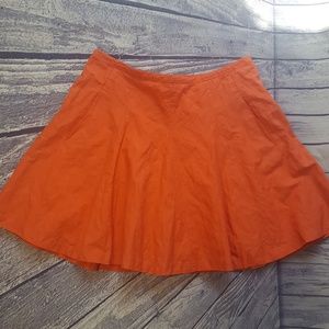 J. Crew Coral Skater Skirt, 6